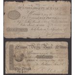 Buxton & High Peak Bank, for G. Goodwin, G.T. Goodwin & Co., Â£5, 28 October 1813, serial num...