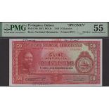 Banco Nacional Ultramarino, Portuguese Guinea, printers archival specimen 50 Escudos, 16 Nov...