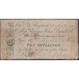 Aberystwith & Tregaron Bank, for Evans, Jones, Davies & Co., 10 Shillings, 2 September 1814,...