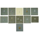 Of Infantry Interest: Assorted hand-painted Regimental artist design pattern cards for sweet...