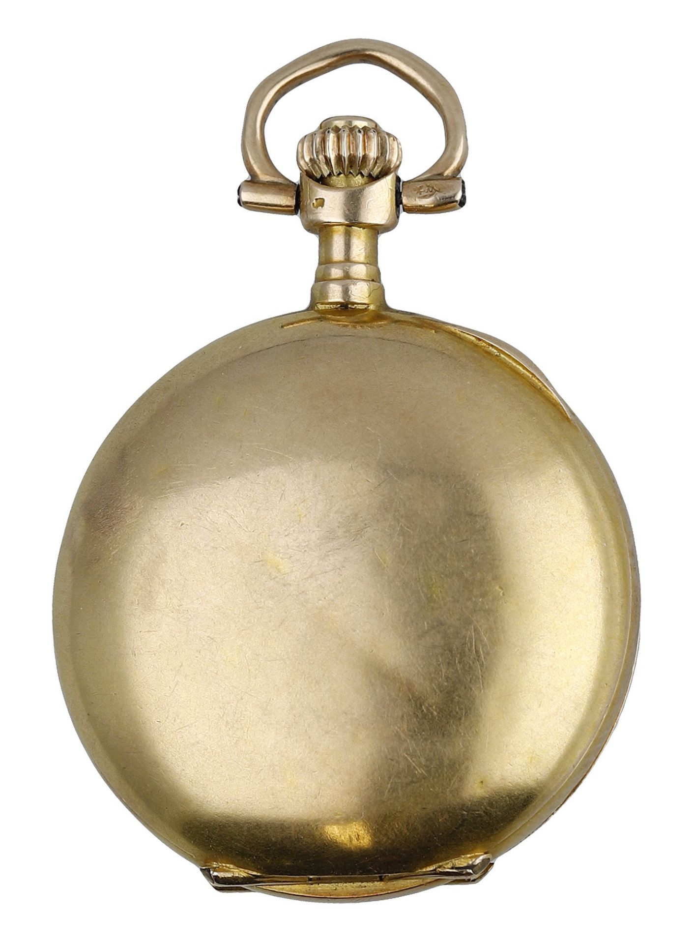 Swiss. A small lady's gold and diamond-set hunting cased keyless watch, circa 1910. Movemen... - Image 3 of 5