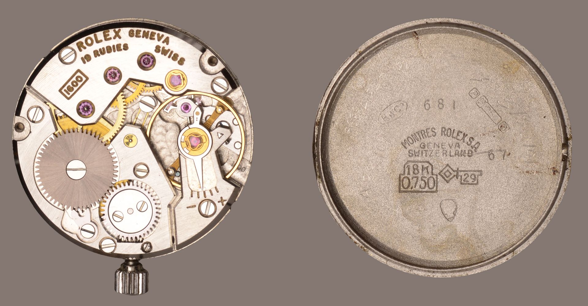 Rolex. A lady's white gold and diamond-set oval bracelet watch, Ref. 681, Cellini, circa 197... - Bild 6 aus 6