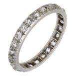 A diamond eternity ring, set throughout with old-cut diamonds, total diamond weight approxim...