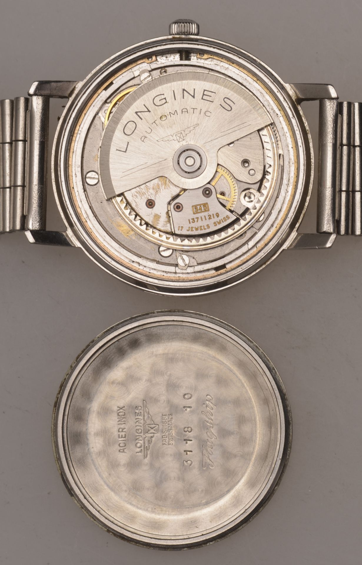 Longines. A stainless steel automatic wristwatch, Ref. 21118, Flagship, circa 1966. Movemen... - Bild 4 aus 4