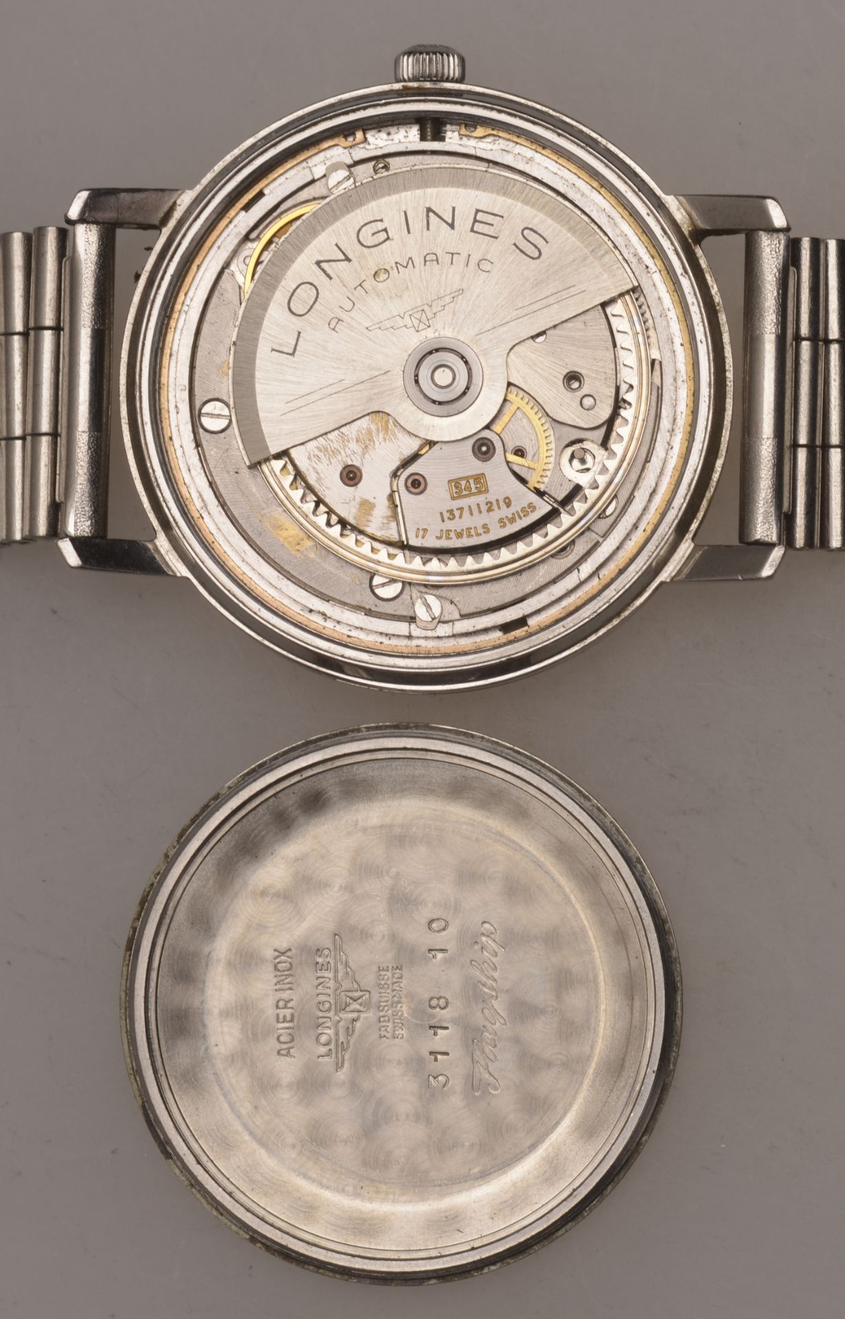 Longines. A stainless steel automatic wristwatch, Ref. 21118, Flagship, circa 1966. Movemen... - Image 4 of 4