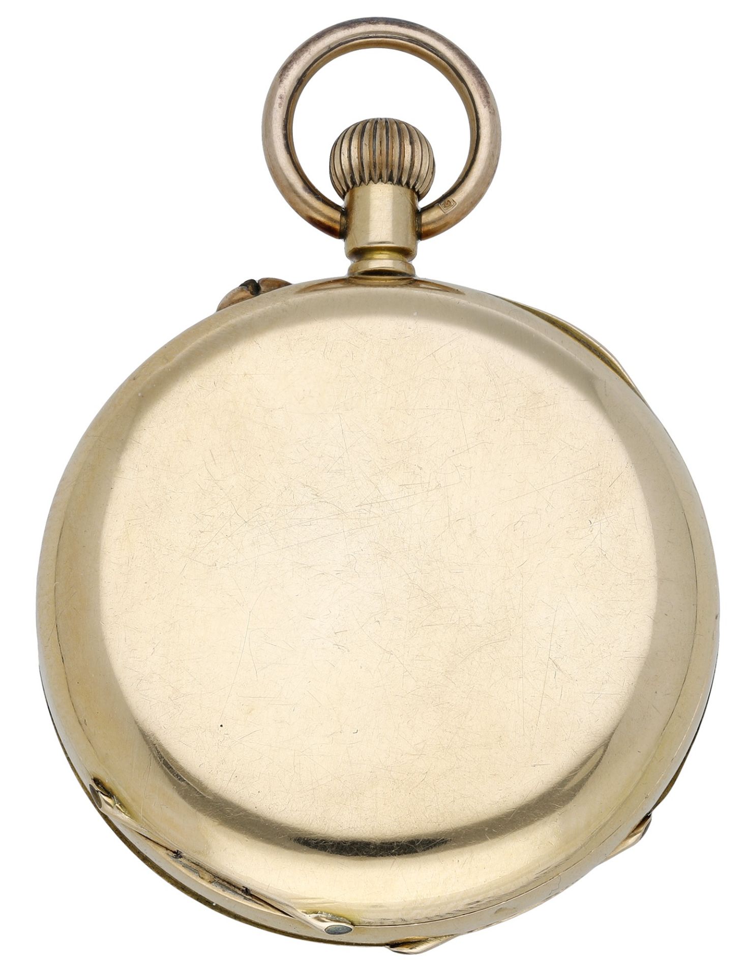 Swiss. A gold open-faced keyless watch, circa 1890. Movement: cylinder escapement. Dial: g... - Image 2 of 3