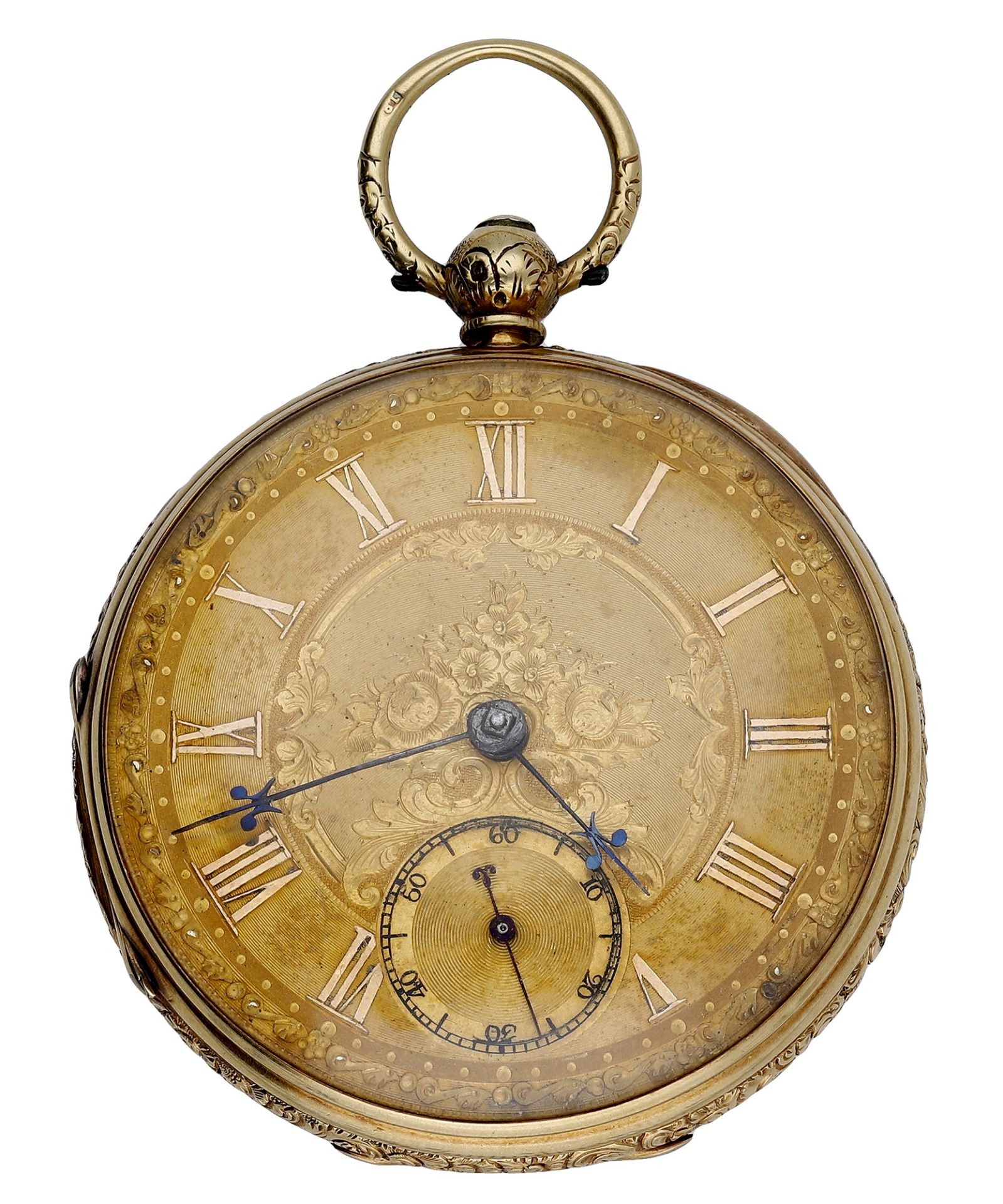 Brillman, London. A gold consular cased watch, circa 1870. Movement: gilt full plate, lever...