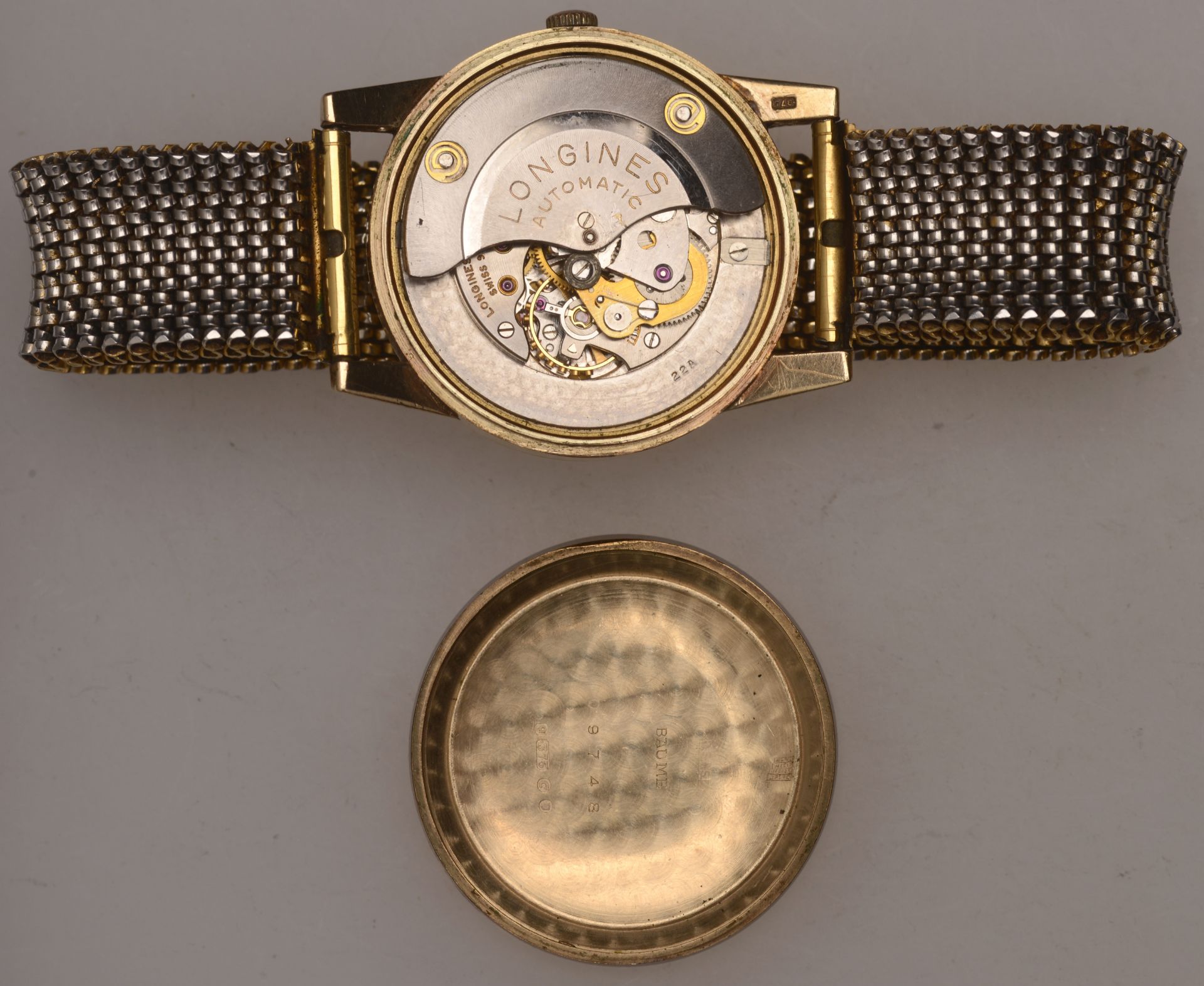Longines. A gold automatic wristwatch, 1958. Movement: cal. 22A, automatic, 18 jewels, no.... - Image 3 of 3