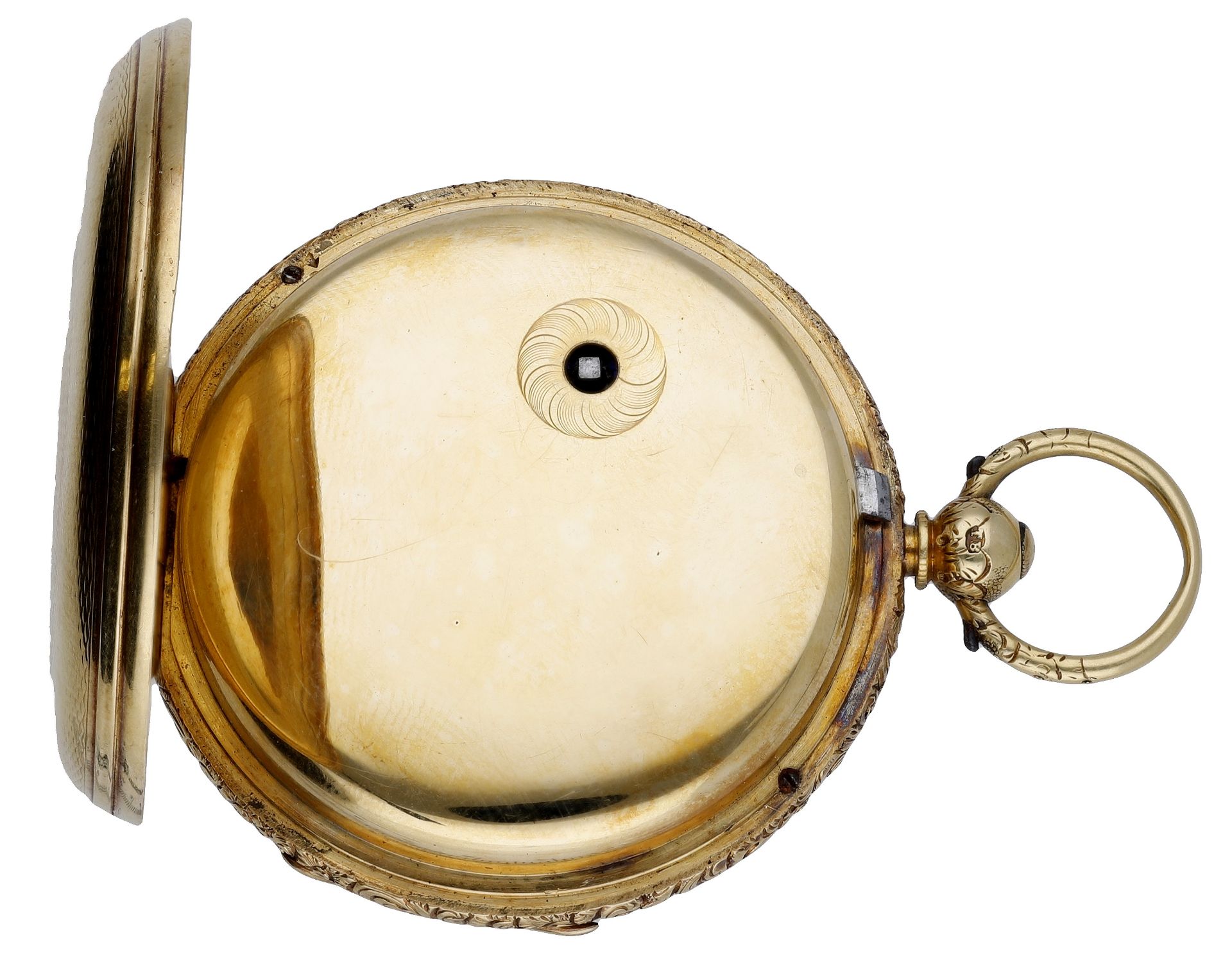 Brillman, London. A gold consular cased watch, circa 1870. Movement: gilt full plate, lever... - Bild 3 aus 5