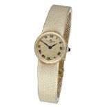 Baume & Mercier. A lady's gold bracelet watch, Ref. 36663-9, circa 1990. Movement: cal. BM7...