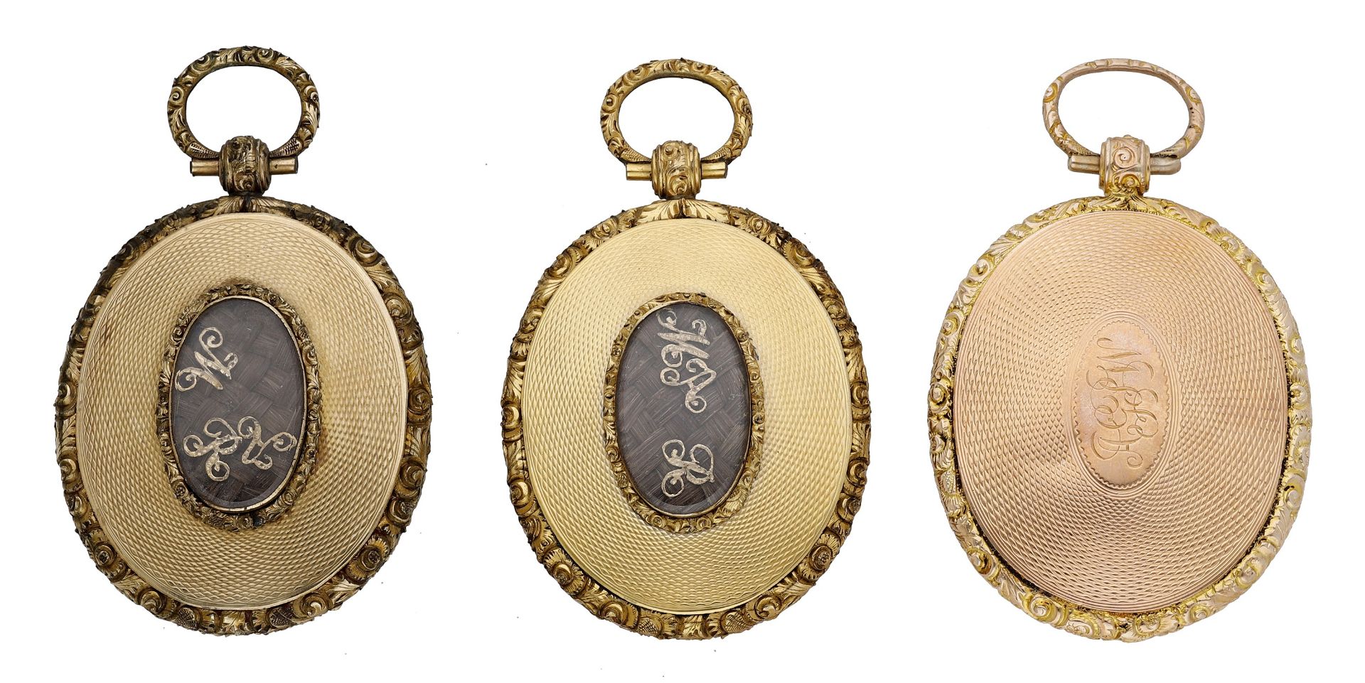 A pair of oval portrait miniatures of a young lady, second quarter, 19th century, both appar... - Bild 2 aus 3