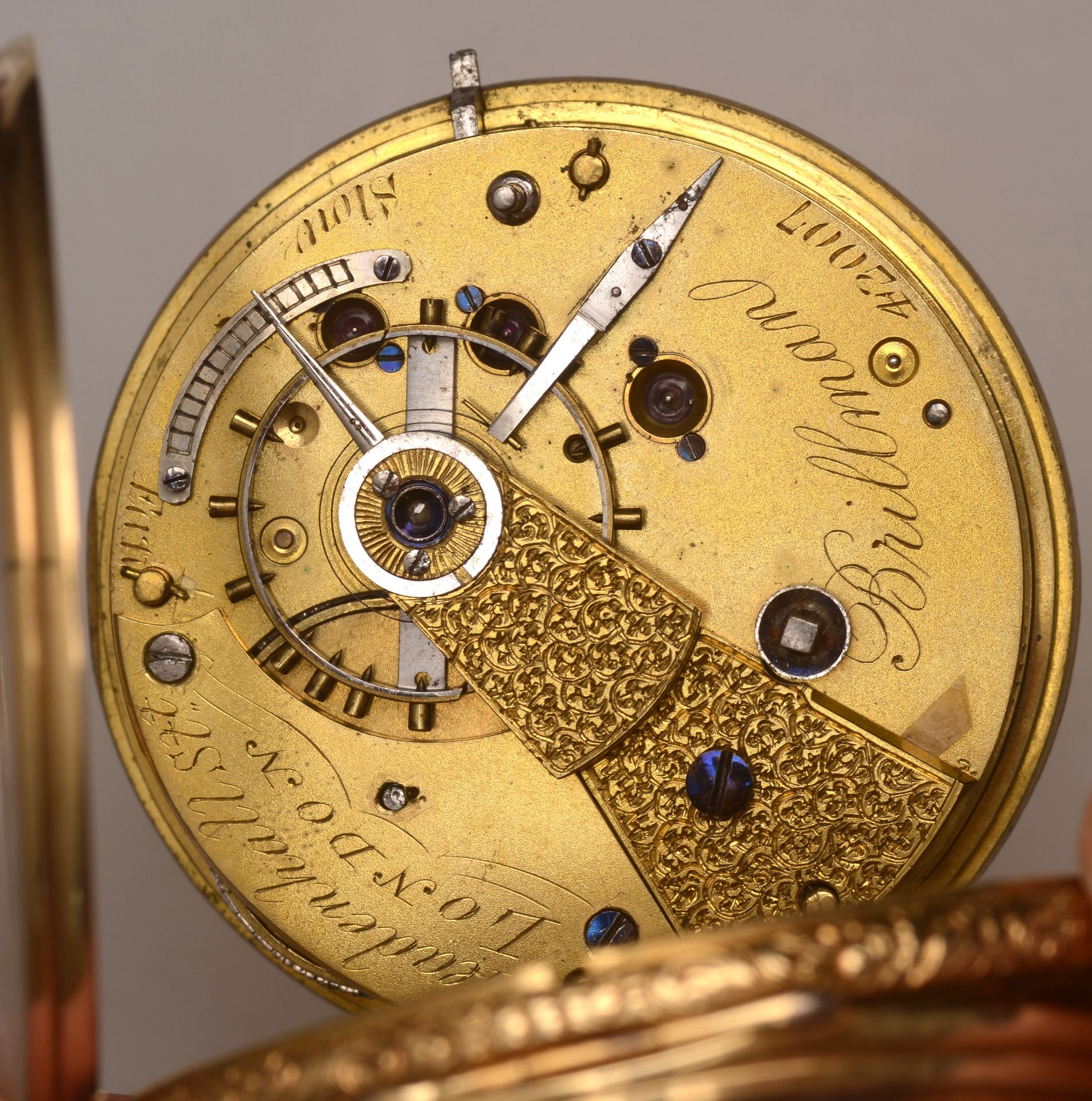 Brillman, London. A gold consular cased watch, circa 1870. Movement: gilt full plate, lever... - Bild 5 aus 5