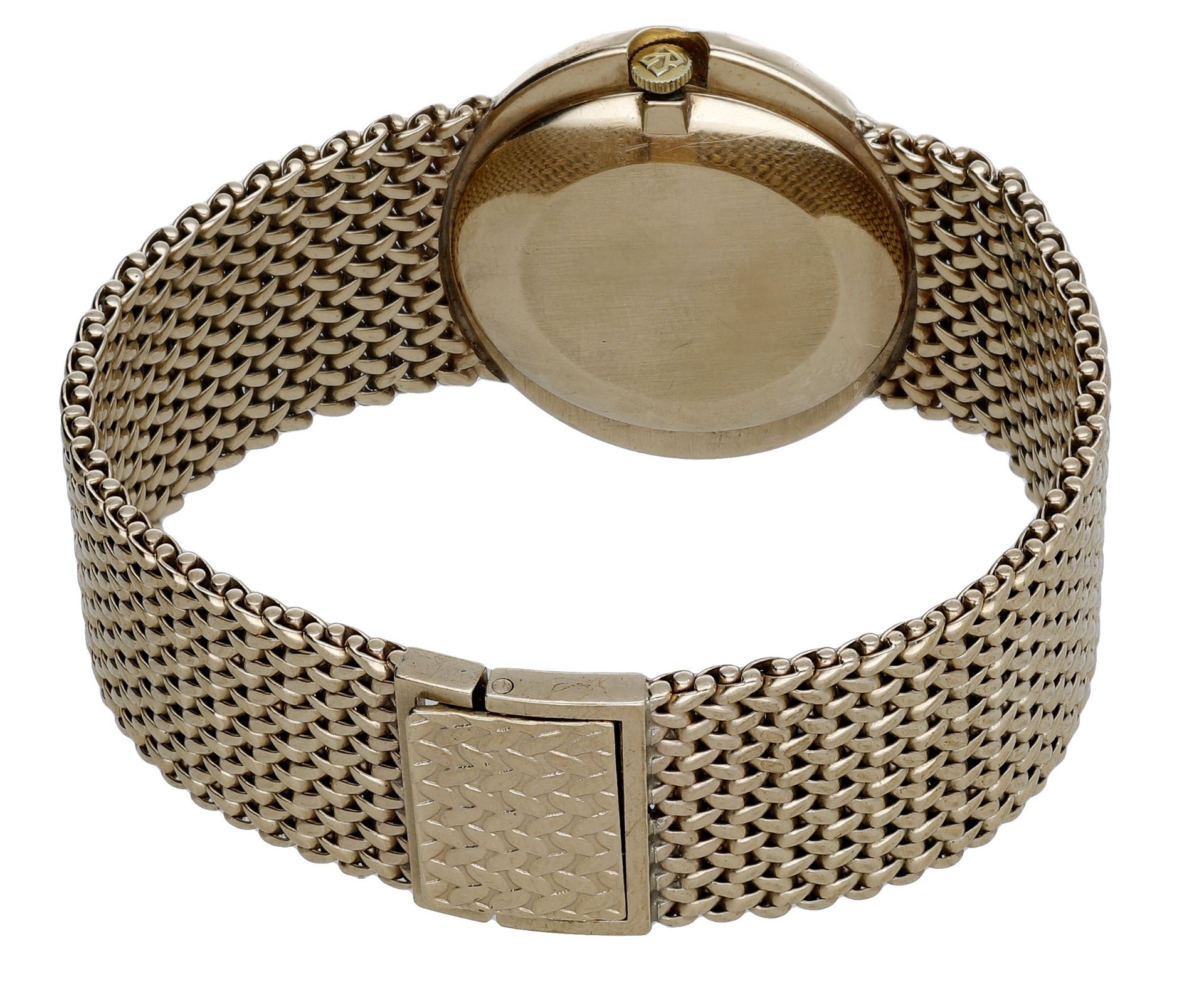 Bueche-Girod. A gold oval bracelet watch, circa 1978. Movement: manual winding, 17 jewels.... - Bild 2 aus 3