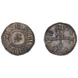 Danes of York, Cnut (c. 900-910), Penny, cnvt rex Â·:Â· around patriarchal cross, rev. cvn Â·:Â·...