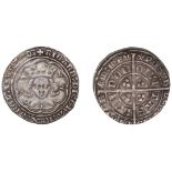 Richard II (1377-1399), Groat, type II, London, mm. cross pattÃ©e, 4.60g/6h (Potter IIb/IIf;...