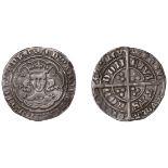 Edward III (1327-1377), Pre-Treaty period, Groat, series F, London, mm. crown, d in don over...