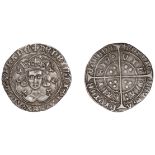Henry VI (First reign, 1422-1461), Rosette-Mascle issue, Groat, Calais, mm. crosses IIIa/V,...