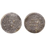 Meriden, Thomas Avery, Halfpenny, 1667, 1.95g/12h (N 5337; BW. 117). Flan crimped, otherwise...
