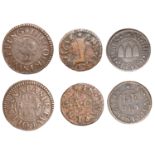 Wapping, Andrew Coleman, Halfpenny, 1.67g/6h (N 8525; BW. 3290); Ann Curtis, Farthing, 1658,...