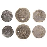 Selby, Christopher Baker and John Parrott, Halfpenny, 1669, 1.59g/9h (N 6041; BW. 306); Mary...