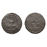 LANCASHIRE, Rumworth, Thomas Leigh, Halfpenny, 1670, 2.20g/6h (N 9306, this piece; D â€“ [cf....