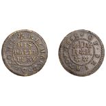 Skipton, Richard Dixon, Halfpenny, 1668, 2.21g/9h (N 6069; BW. 338). Good fine, patinated Â£...