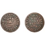 East Smithfield, William Peverell, Halfpenny, 1666, 2.64g/12h (N 8191; D 943A). Obverse fine...