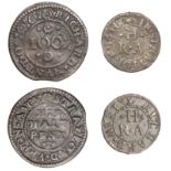 Stratford-upon-Avon, Richard Hunt, Farthing, 1651, 0.98g/6h (N 5363; D 149A), Halfpenny, 166...