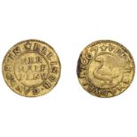 Upper Shadwell [The Highway], Ellinor Gandor, Halfpenny, 1667, 1.57g/12h (N 8485; BW. Middle...