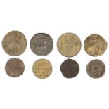 CHESHIRE, Chester, John Salmon, Penny, 1667, 1.16g/9h (N 510; BW. 33); CUMBERLAND, Cockermou...