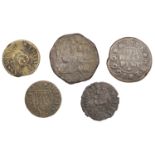 KENT, Wye, Marie Allen, Halfpenny, 1666, 2.78g/3h (N 2774; BW. 581); Thomas Allen, Farthing,...