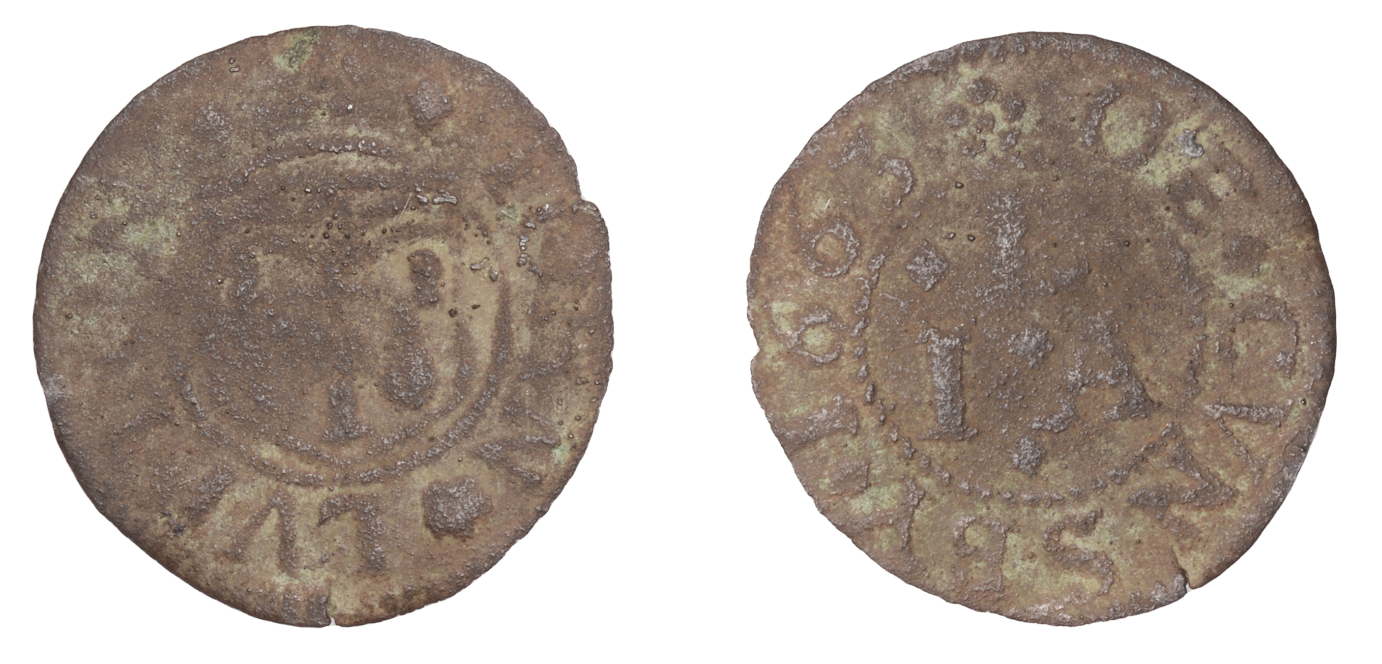 Coningsby, John Lupton, Farthing, 1663, 0.42g/12h (OB 57b; N â€“; BW. 53). Excavated, rare; th...