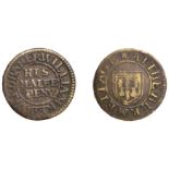 The Hermitage [Wapping], W.E.A. kings head taverne, Farthing, 1.03g/6h (N 8243; BW. 1342); S...