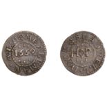 Shadwell Dock, H.P. mealeman, Farthing, 1662, 0.67g/6h (N 8437; D Middlesex 188A). About ver...