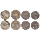 Leeds, Thomas Dawson, Penny, 1670, 3.60g/12h (N 5961; BW. 184); Benjamin Gabbott, Penny, 166...