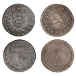MIDDLESEX (Rural), Chelsea, Henry Butts, Halfpenny, 1667, 1.84g/12h (N 9103 obv. different r...