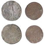 Donington, Richard Greenhill, Halfpenny, 1663, 0.94g/6h (OB 71a; N 2930; BW. 69); Thomas Pel...