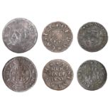 Doncaster, Nicholas Doughtie, Halfpenny, 1666, 1.49g/3h (N 5836; BW. 69); Ann Fayram, Halfpe...