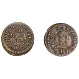 Coventry, John Brookes, Halfpenny, 1668, 1.82g/9h (N 5314; BW. 65). Struck slightly off-cent...