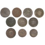 LEICESTERSHIRE, Leicester, John Goodall, Farthing, 1666, 0.89g/3h (N 2831; BW. 37); LINCOLNS...