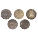 East Smithfield, George Hickes, Farthing, 1.20g/6h (N 8186; BW. 928); Arther Hunt, Halfpenny...