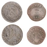 Wetherby, Francis Sayer, Halfpenny, 1668, 1.81g/12h (N 6090; BW. 364); Lawrence Wilson, Half...