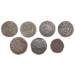 Lincoln, John Babb, Farthing, 1668, 0.80g/12h (OB 150; N â€“; BW. 145); Robert Bowers, Farthin...