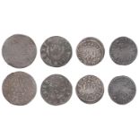 Pocklington, Barney Buttrey, Halfpenny, 1666, 1.21g/6h (N 5992; BW. 252); John Cook, Farthin...