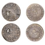 Malton, John Harrington, Halfpenny, 1667, 2.01g/6h (N 5969a, this piece; BW. 221); John Hend...