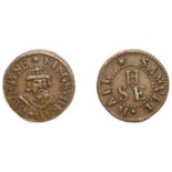 The Hermitage [Wapping], Samuel Hall, Farthing, kings head taverne, 1.11g/12h (N 8244, this...