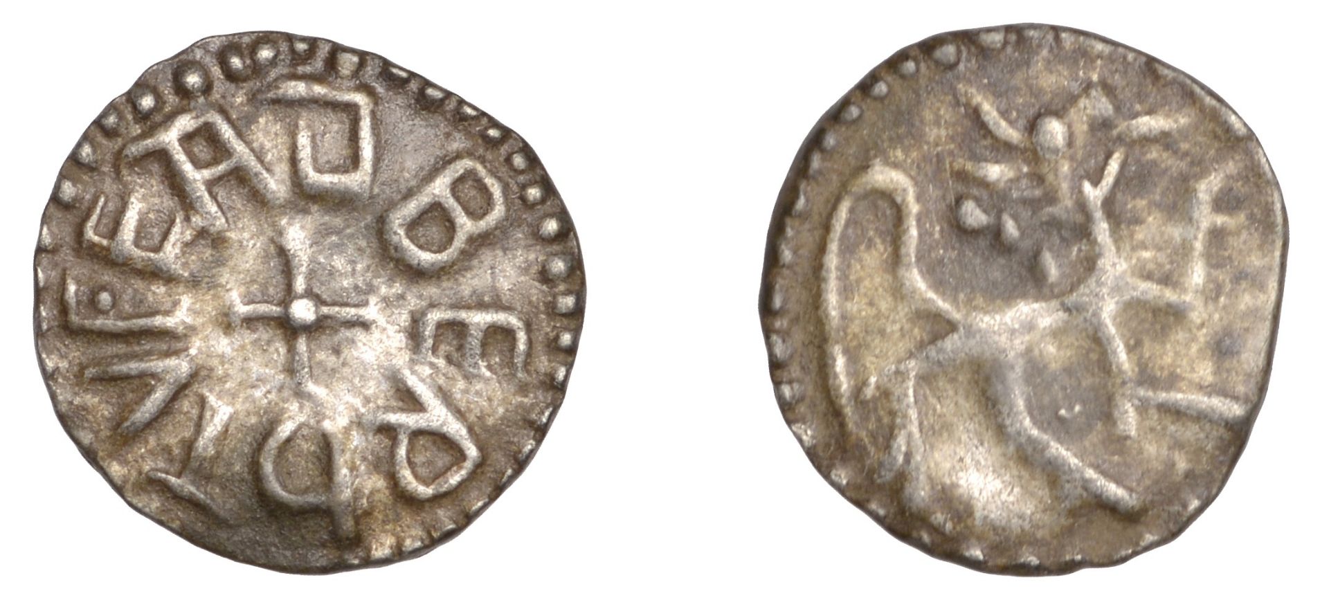 Kings of Northumbria, Eadberht (737-58), Sceatta, series Y [York], class A, eadberhtvÎ³ aroun...
