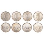 Eire (1937- ), Shillings (4), 1939, 1940, 1941, 1942 (S 6635) [4]. Extremely fine or bett...