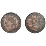 James II (1685-1691), Gunmoney coinage, Shilling, 1689 Dec:, no stops on obv., 7.44g/12h (Ti...