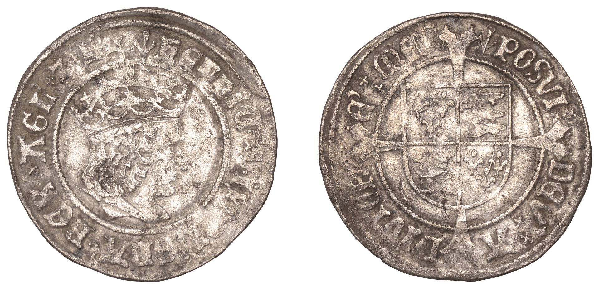 Henry VII (1485-1509), Profile issue, Regular type, Groat, mm. pheon, triple band to crown,...